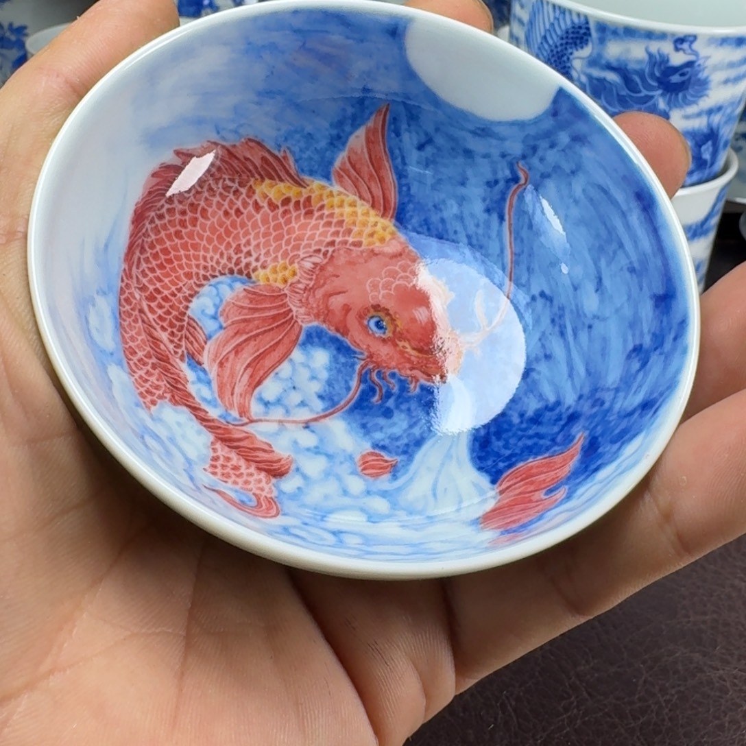 *****瓷片当代景德镇陶瓷手绘茶具