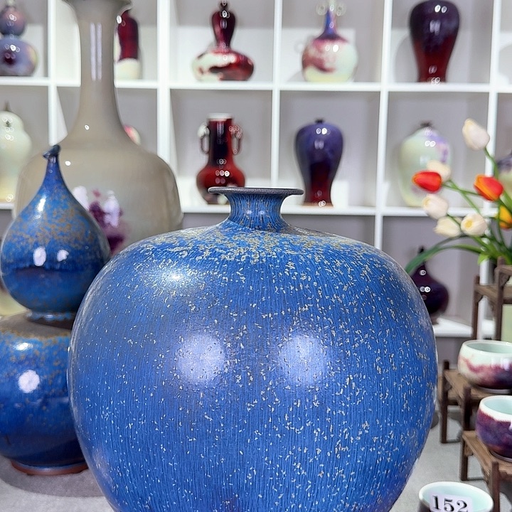 摆件岳****色微瑕钧窑摆件纯手工