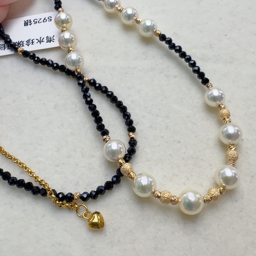 银S925镶嵌颈饰海水珍珠@@yx365