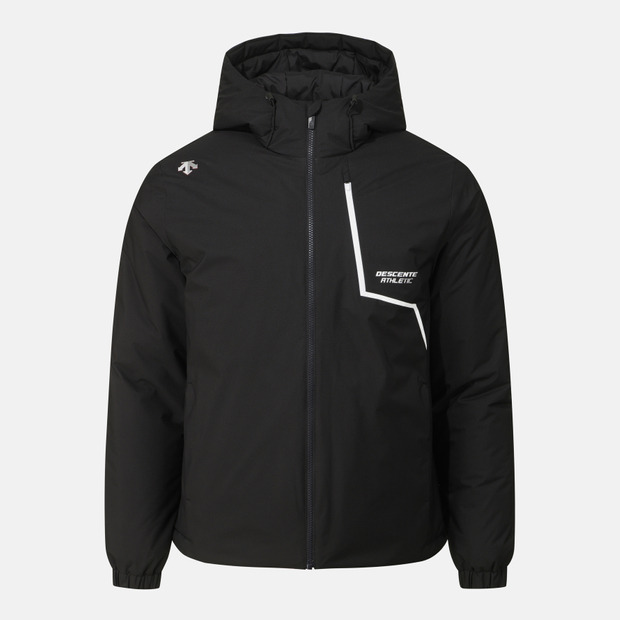 DESCENTE/迪桑特连帽拉链男士舒适运动冲锋衣棉服冬季SR121TPD12