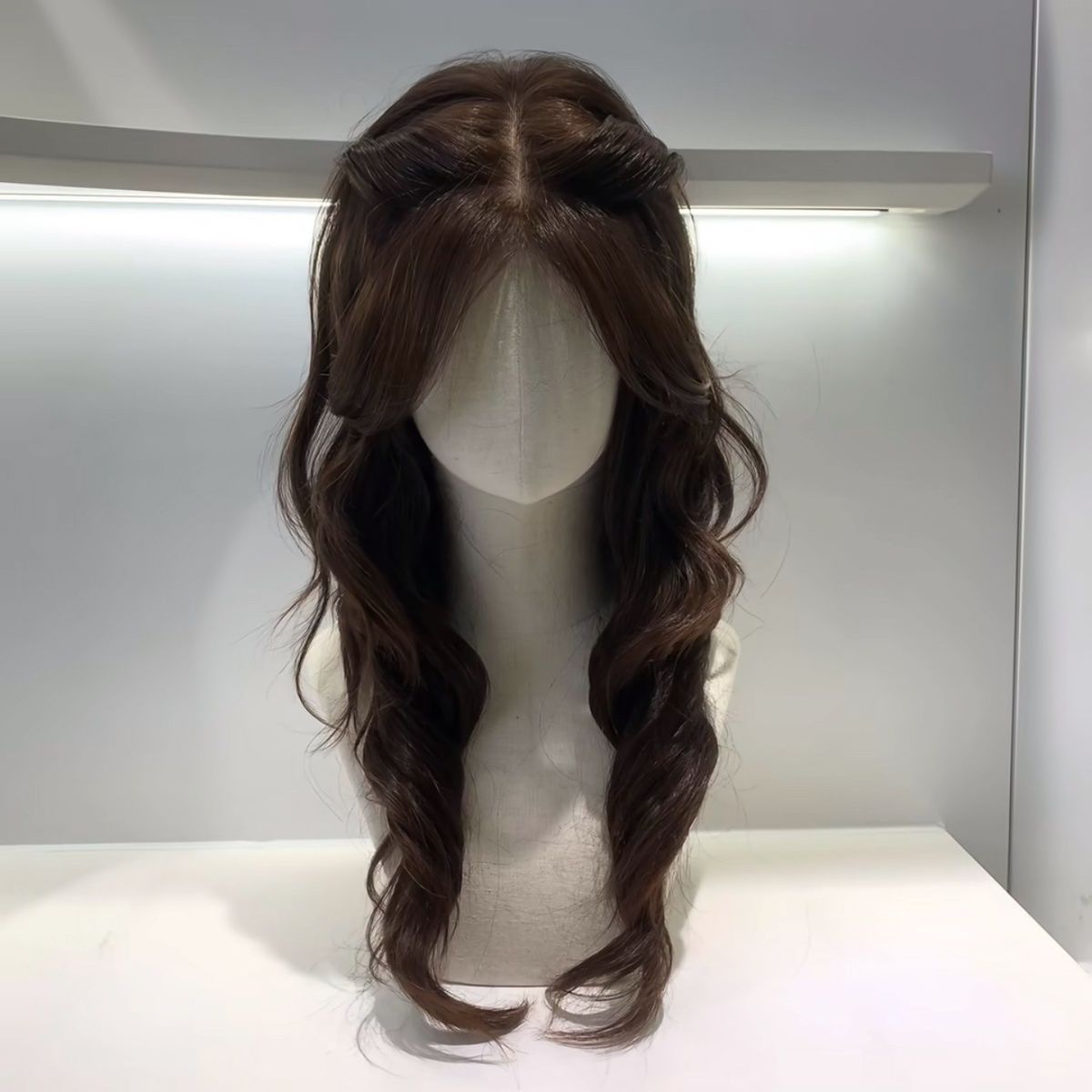 假发女仿真古早感甜美千金长卷发气质中分刘海jowoo同款整顶发套