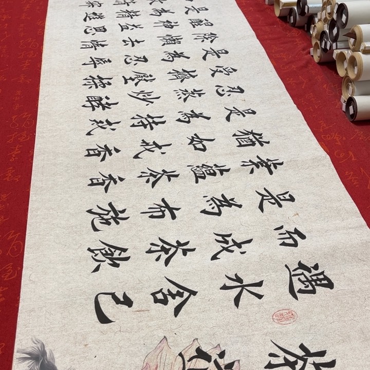 书法茶道堵金栋180✖️48