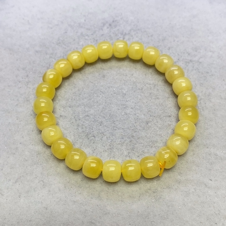 蜜蜡裸石未镶嵌手串