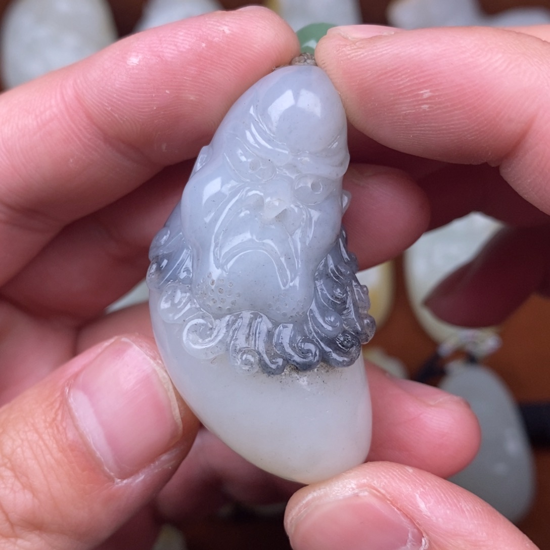 和田玉车挂未镶嵌