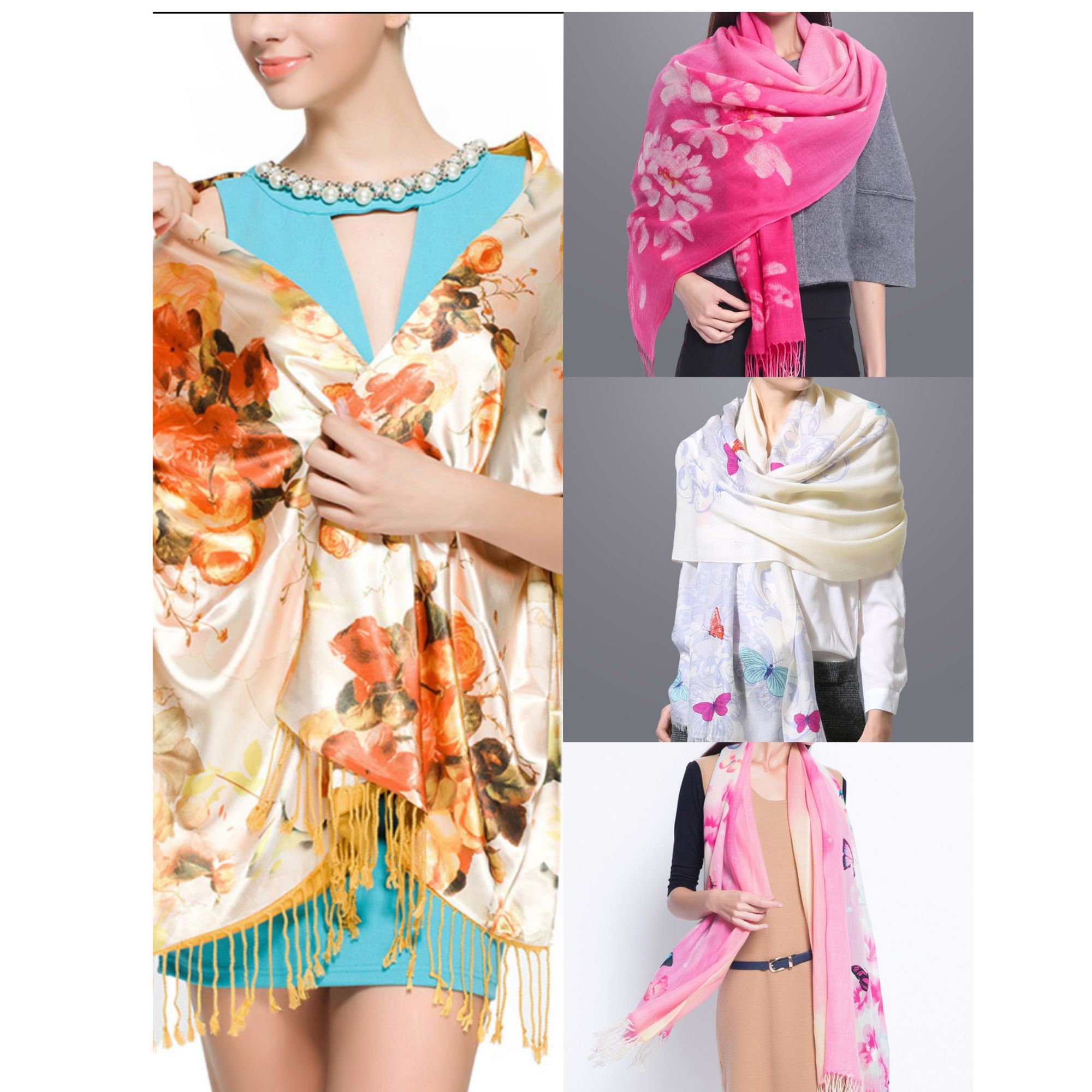 K 351-400 舒适柔软保暖孤品围巾(NO退NO换)