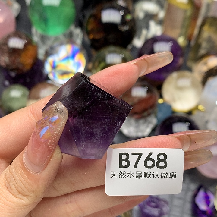 水晶水晶未镶嵌手把件