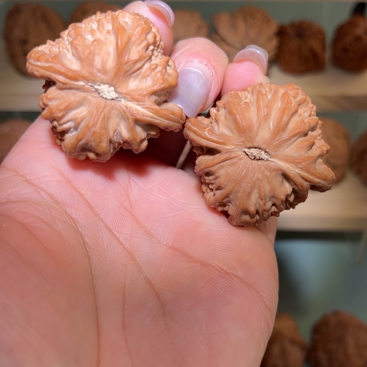 不***弃文玩核桃吊坠白狮子