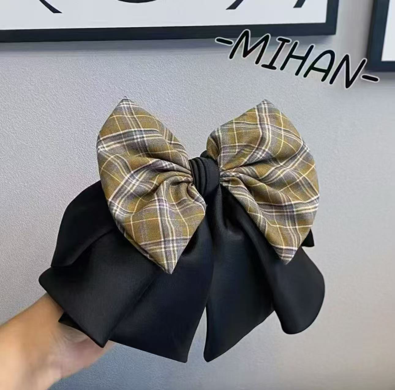 学院风简约风女抓夹少女风设计师弹簧夹发夹时尚发饰