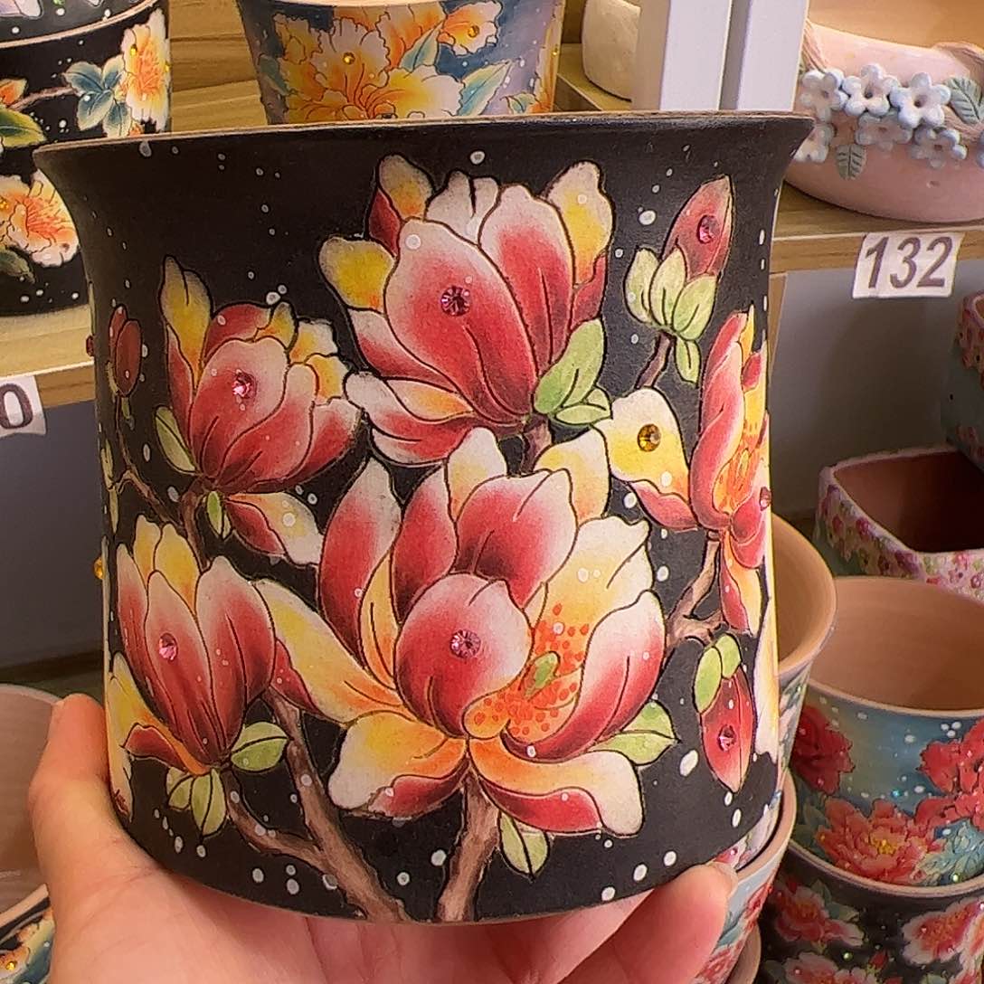 景德镇陶瓷花盆景德镇陶瓷花盆