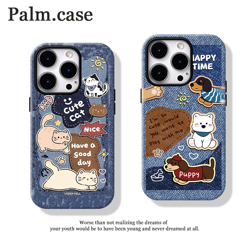 菲林二合一适用华为/oppo/vivo/小米/一加/苹果16手机壳牛仔情侣