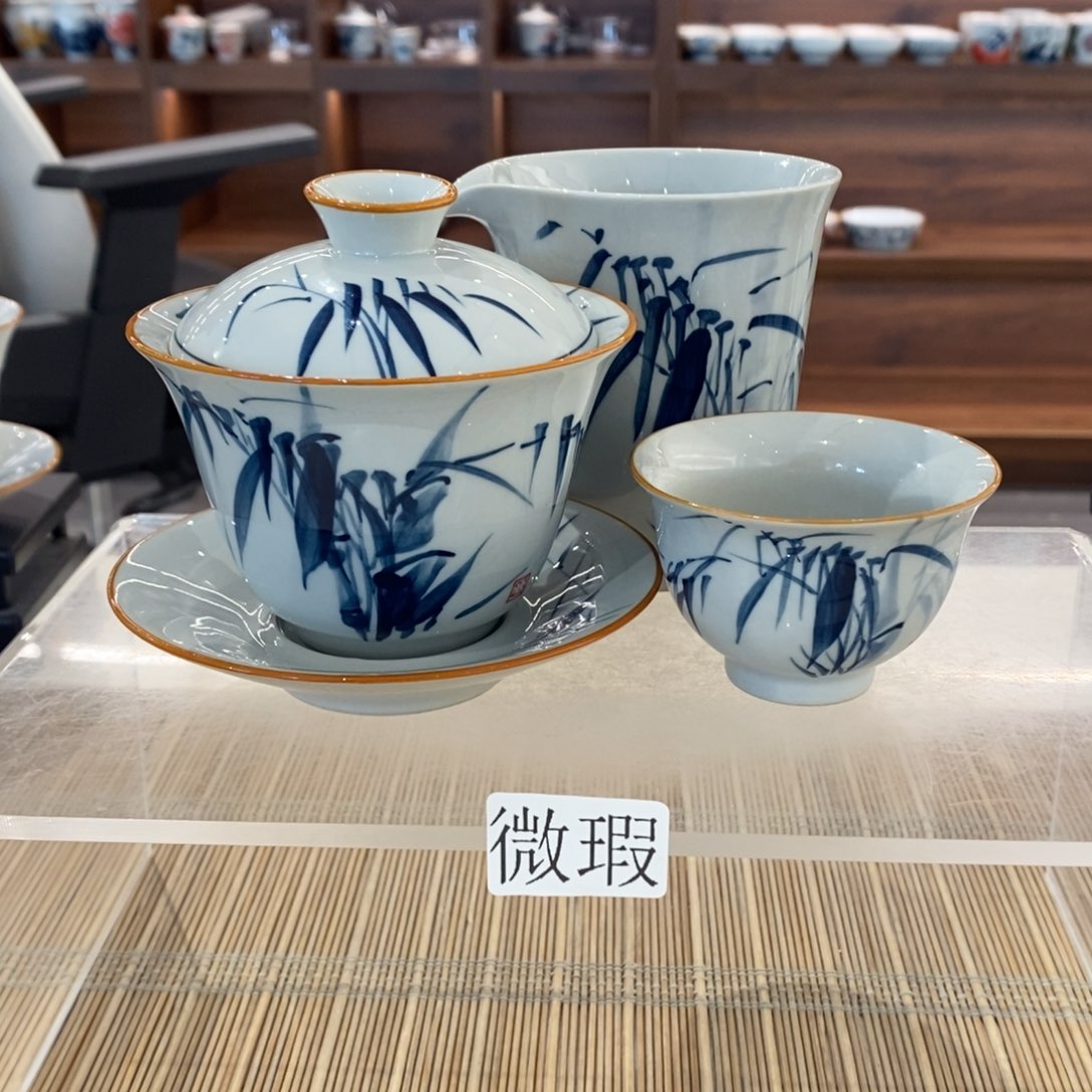 釉下彩手工绘制手工绘制