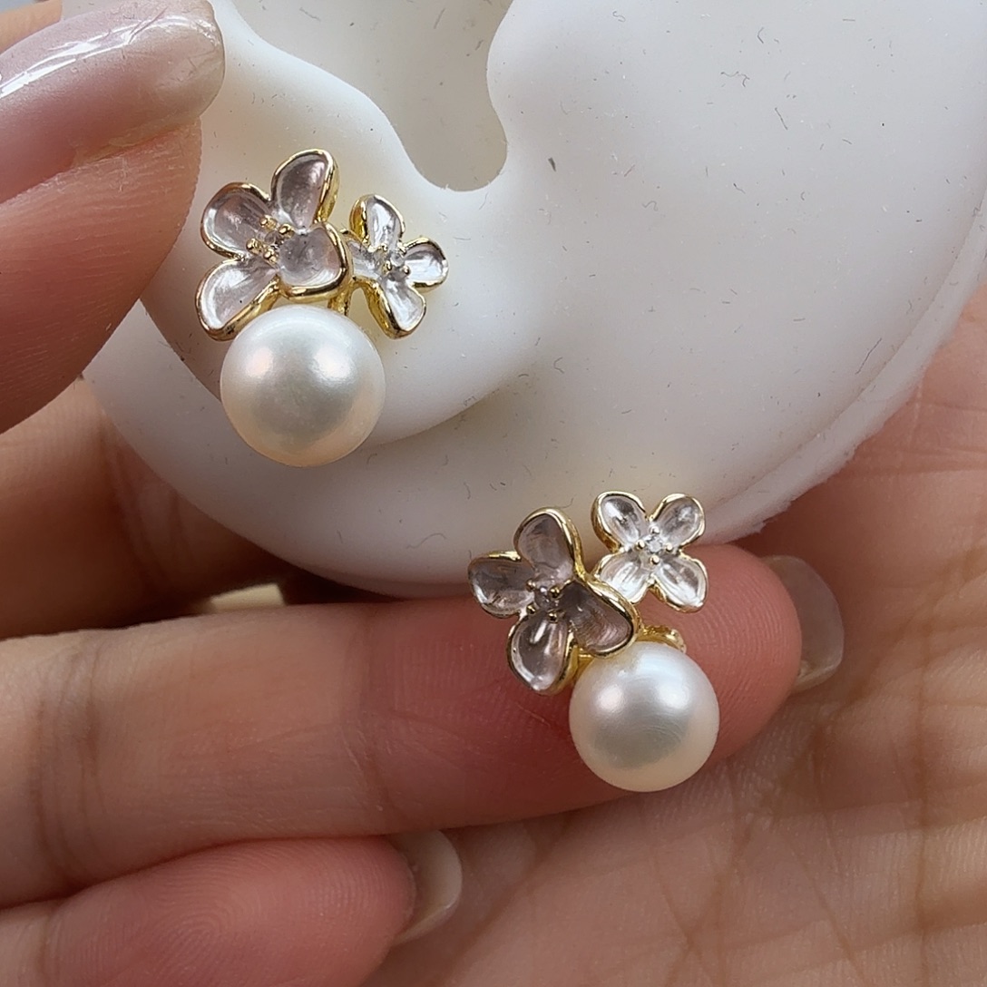 耳饰未镶嵌淡水珍珠