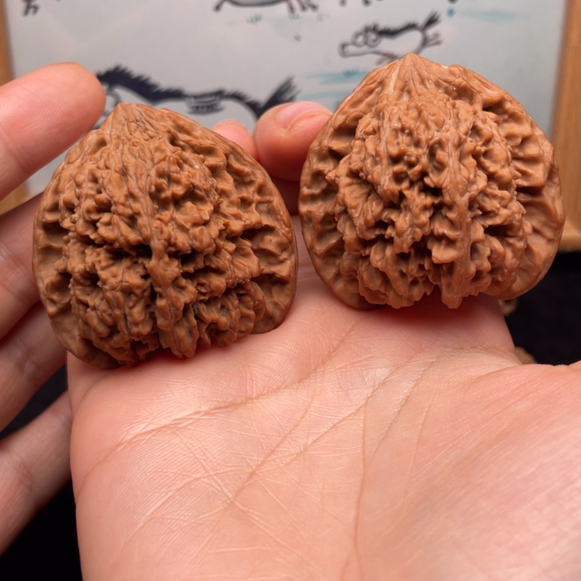 【闪购商品】文玩核桃把件家***万45全品满天星