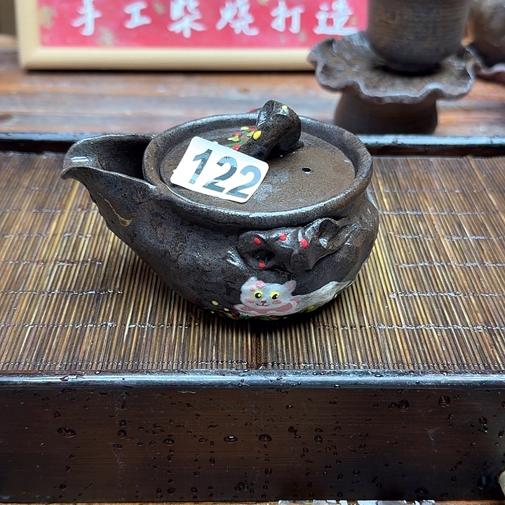 纯手工制作粗陶茶具