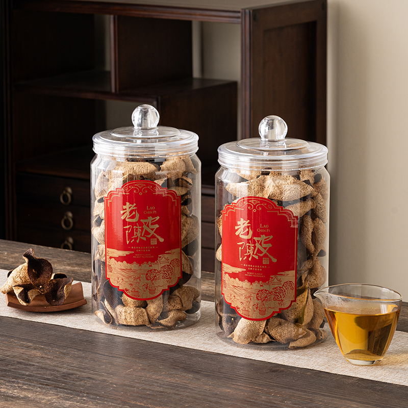 【断皮】2015年 广东老陈皮红皮茶枝柑罐装中秋月饼伴手礼平替