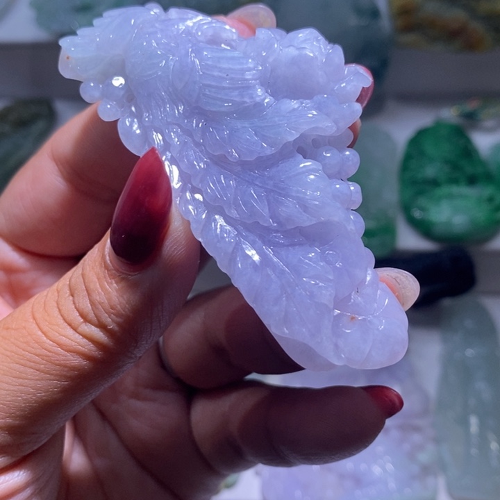 【闪购商品】翡翠未镶嵌颈饰凤凰