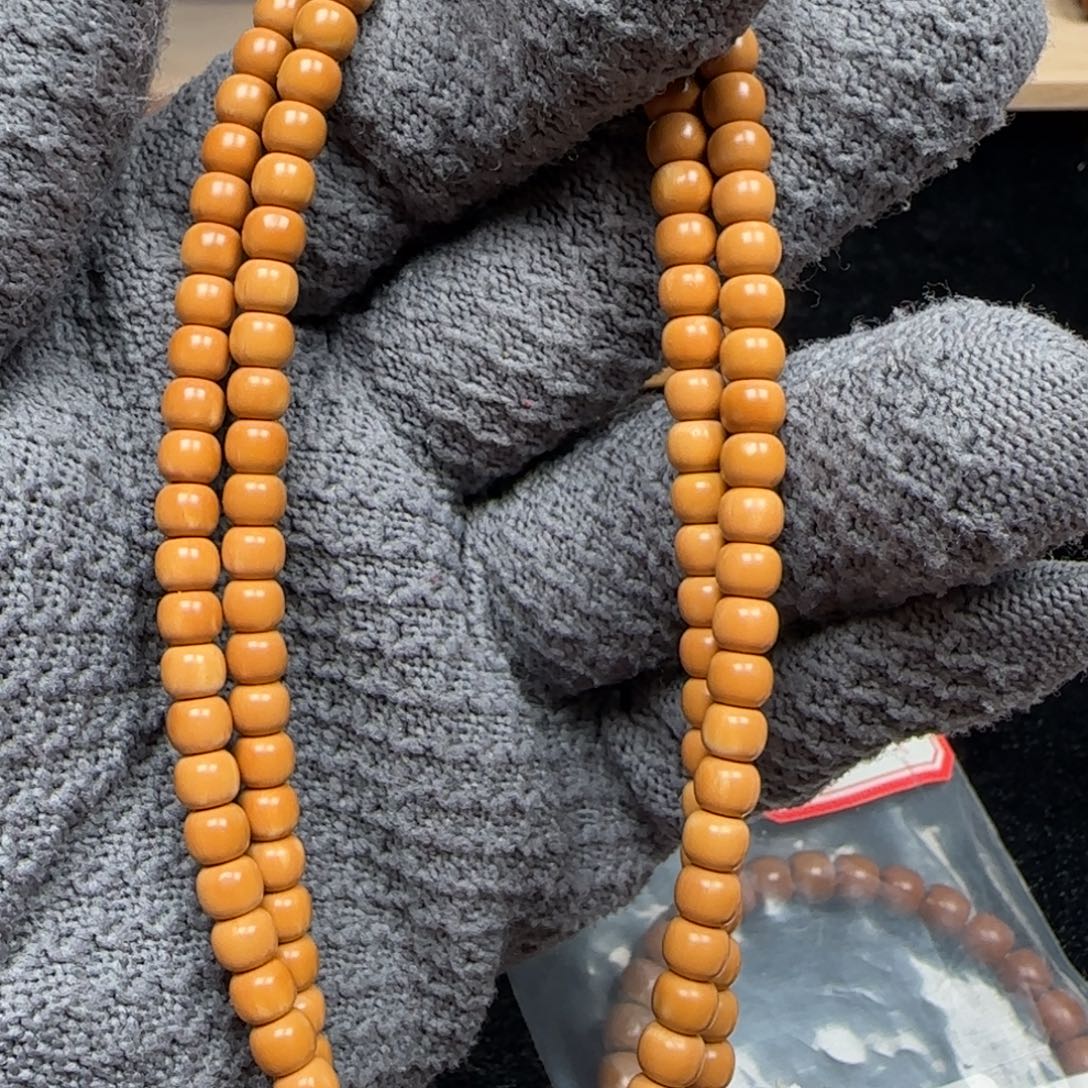 橄榄核手串老挝脖挂微花老型5.6福利