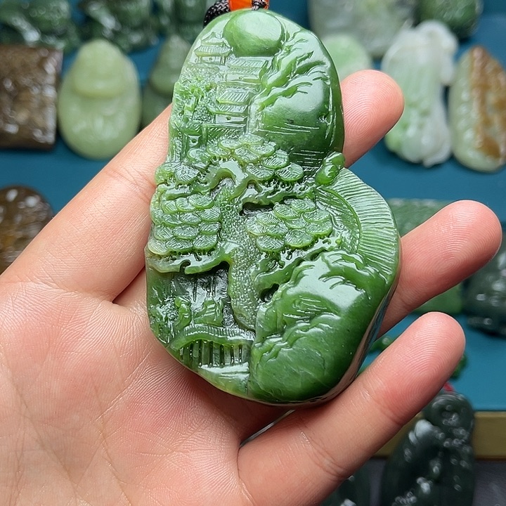 瞭****和田玉未镶嵌颈饰