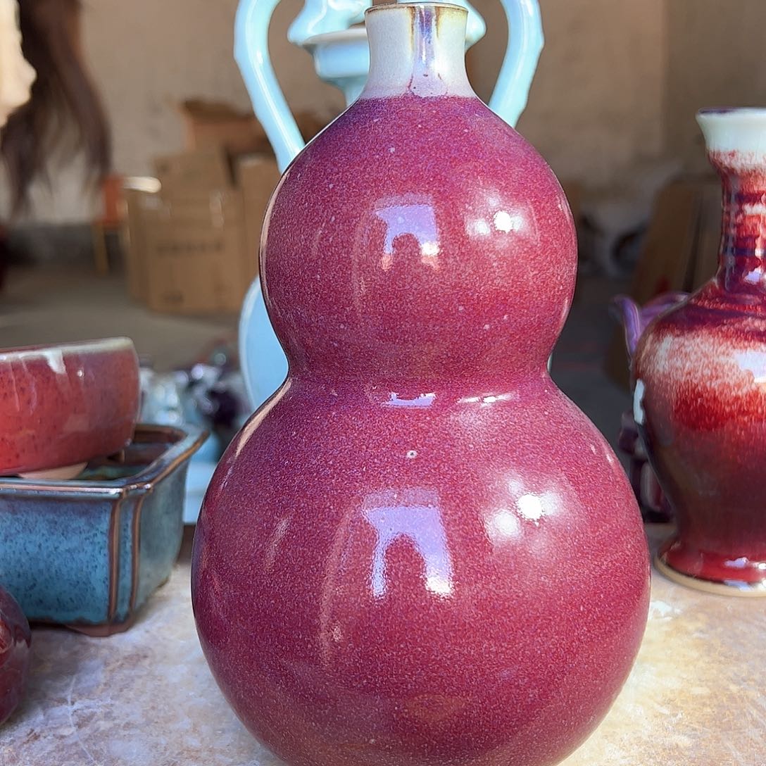 摆件郑家钧窑摆件微