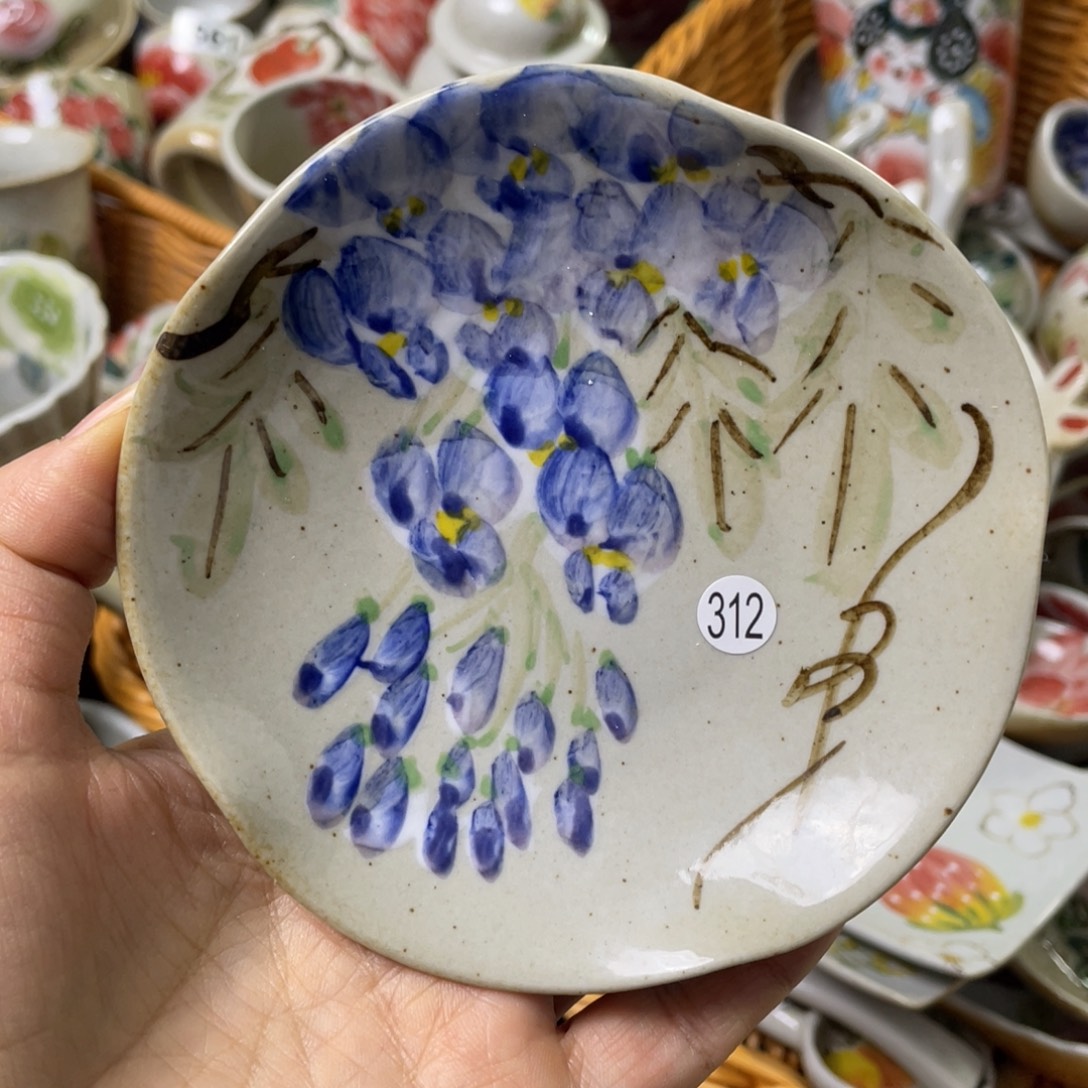 小碟景德镇高温陶瓷口径10.5