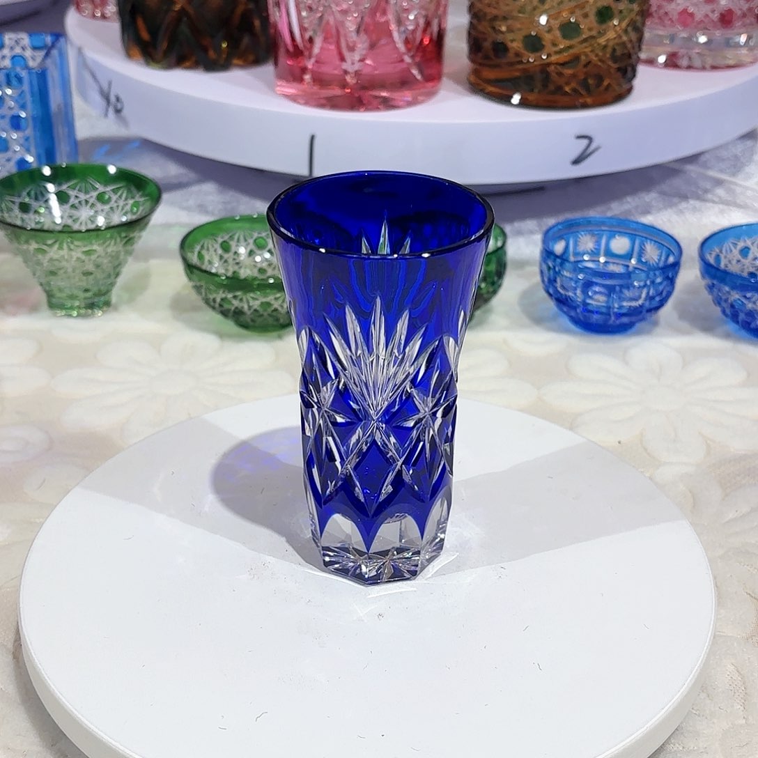 水晶杯水晶花瓶果盘通宝工艺品40号