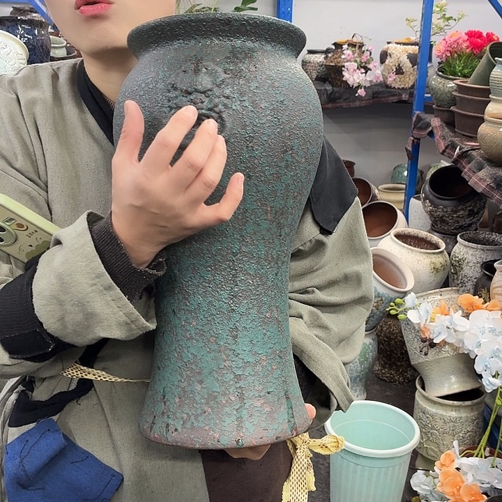 18×40 -粗陶花盆有孔-买买买