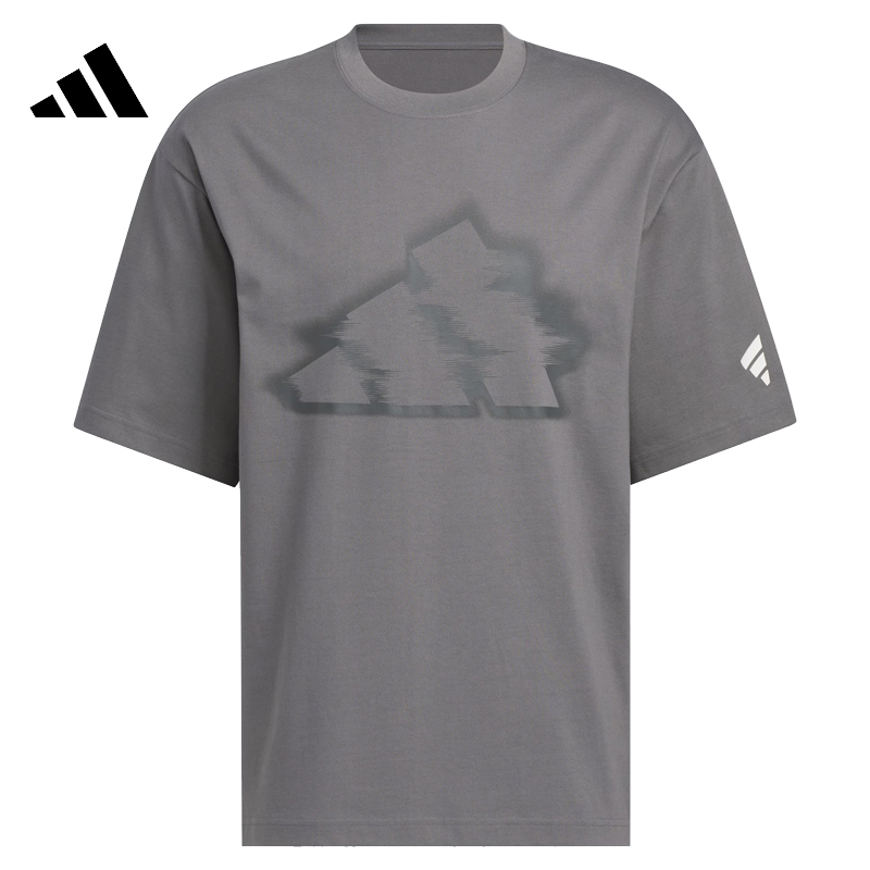 【滔搏联动】adidas阿迪达斯2025男 FUSTL M GFX TEE无领短袖KB5950