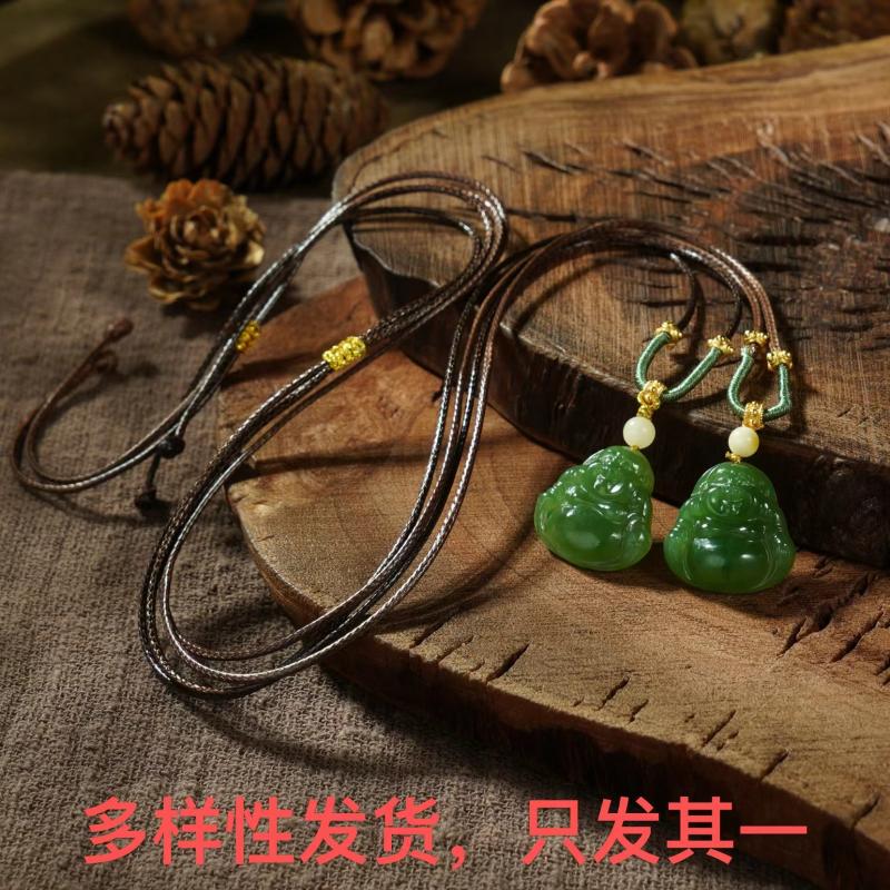 【香掌柜】和田玉苹果绿佛公吊坠（多样性发货，发一件）