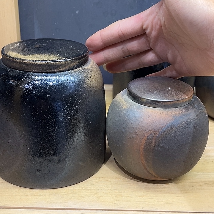 久***安杯紫泥瑕疵茶罐不退换