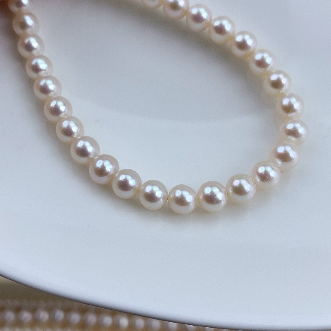 淡水珍珠5到6手链长16银S925镶嵌