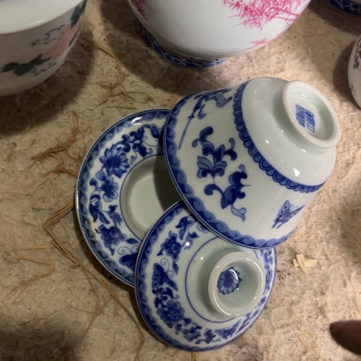 瓷片景德镇陶瓷盖碗