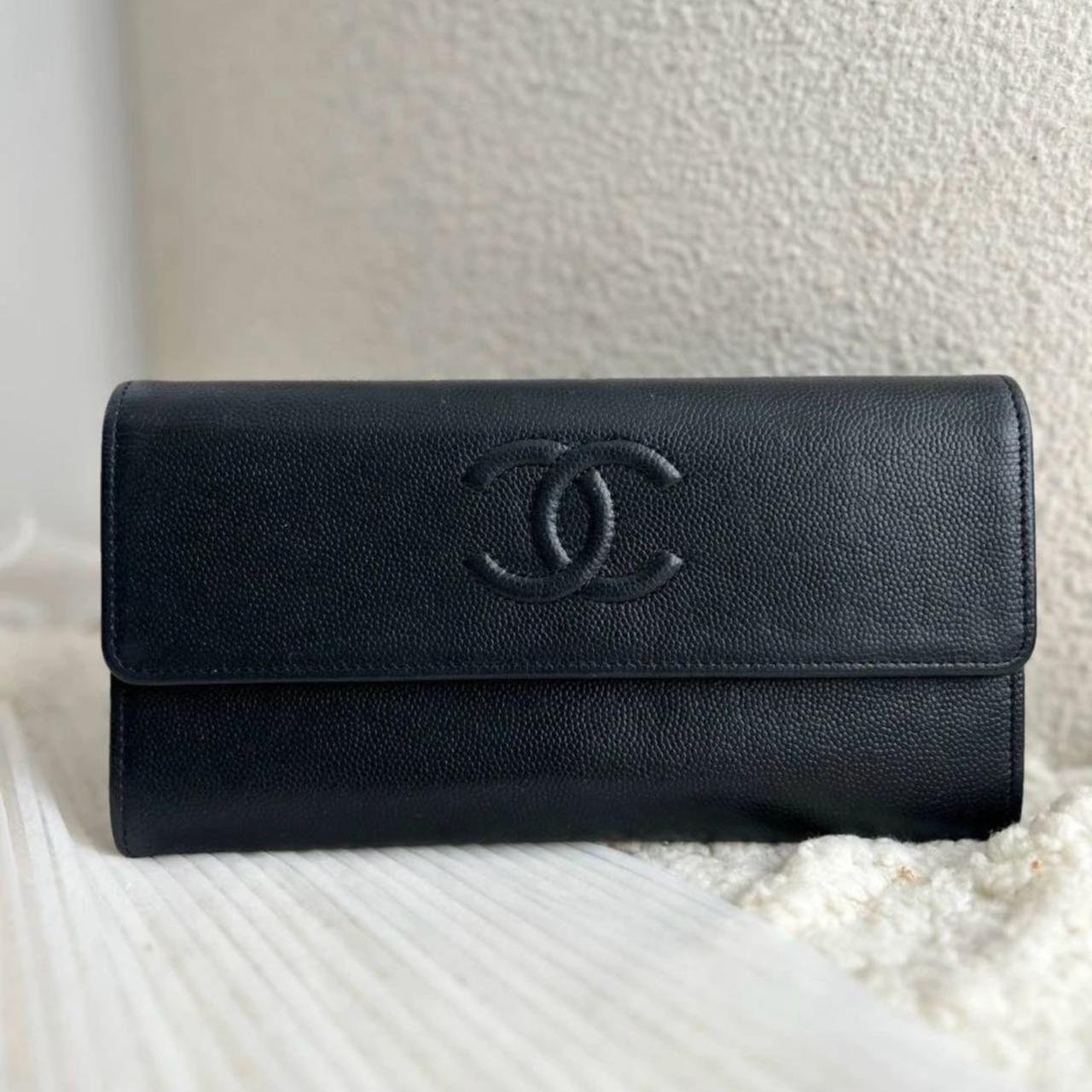 95新 Chanel/香奈儿 大吉中古/香奈儿长款荔枝牛翻盖钱包