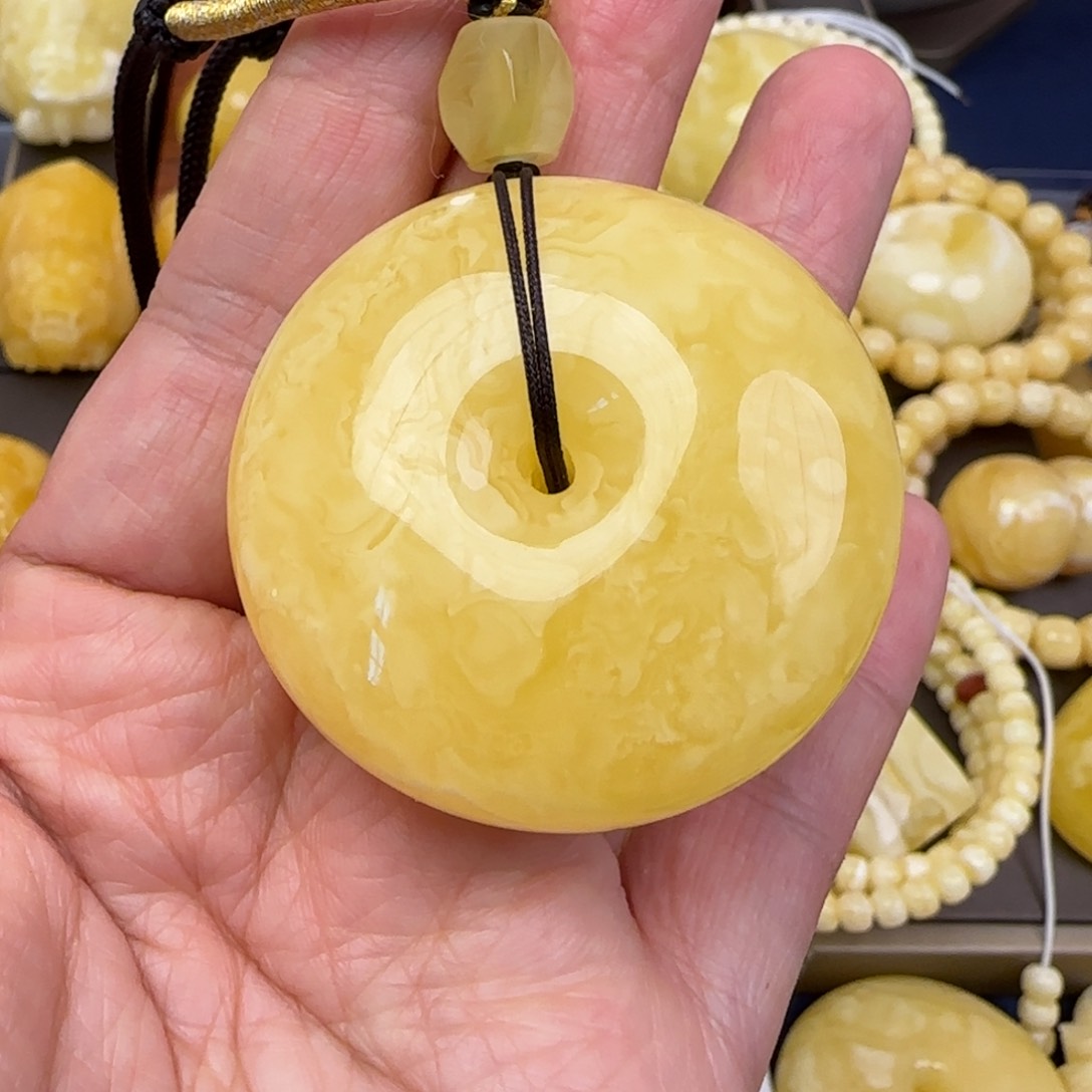 蜜蜡颈饰未镶嵌天然蜜蜡