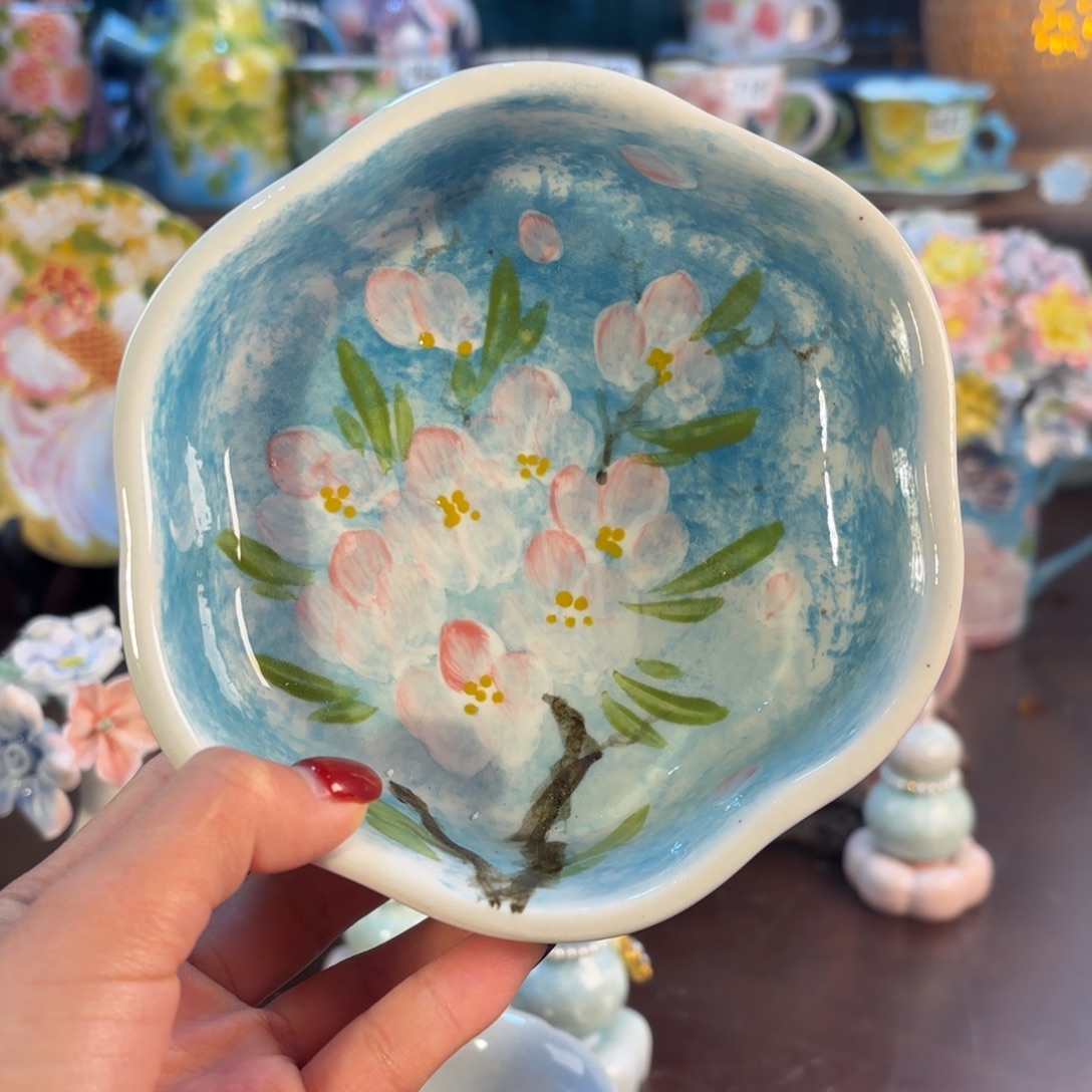 景德镇手绘高温釉下彩陶瓷茶具