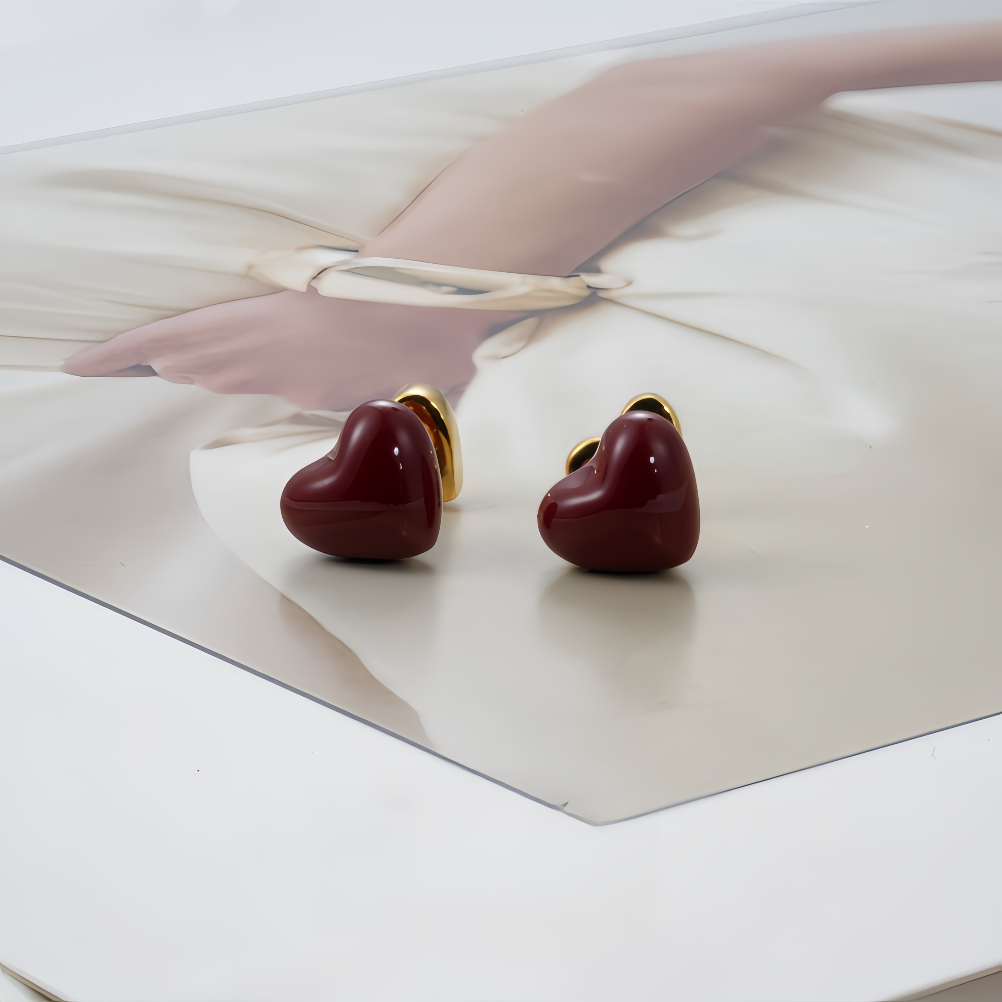 铜合金珐琅耳饰 耳环7659