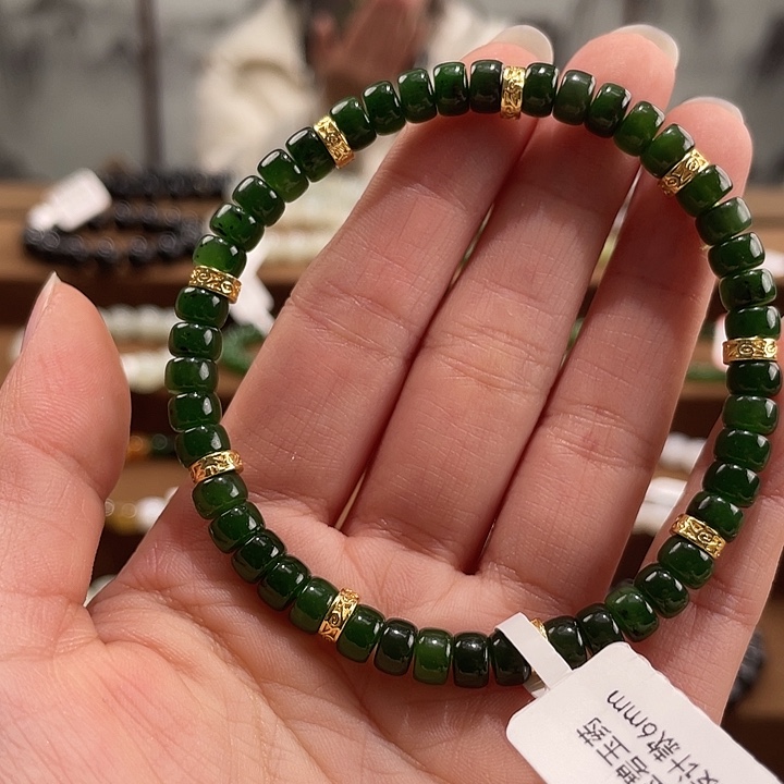 和田玉未镶嵌手链