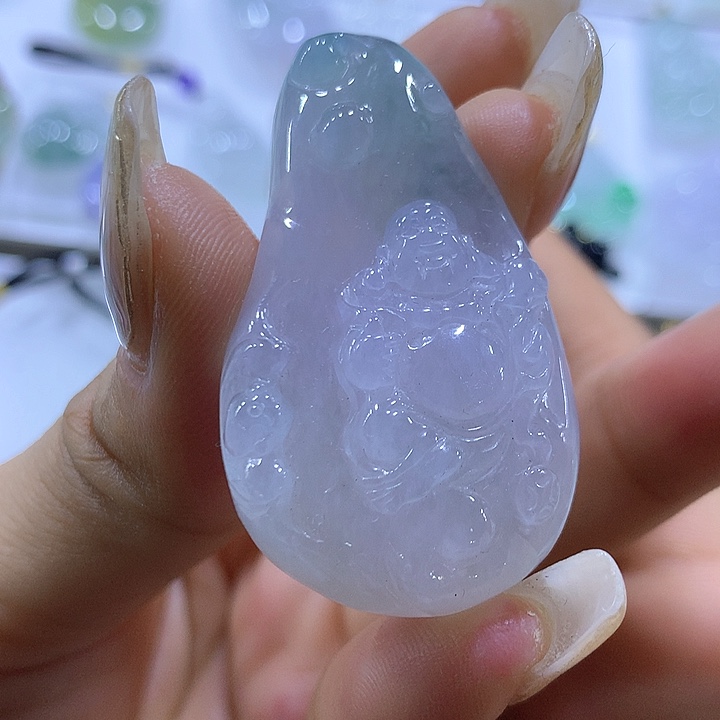 翡翠颈饰未镶嵌天然翡翠A货吊坠