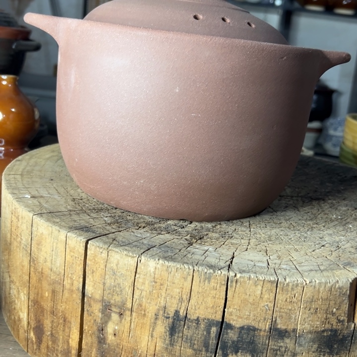 库存尾货紫砂干烧锅一套口径22