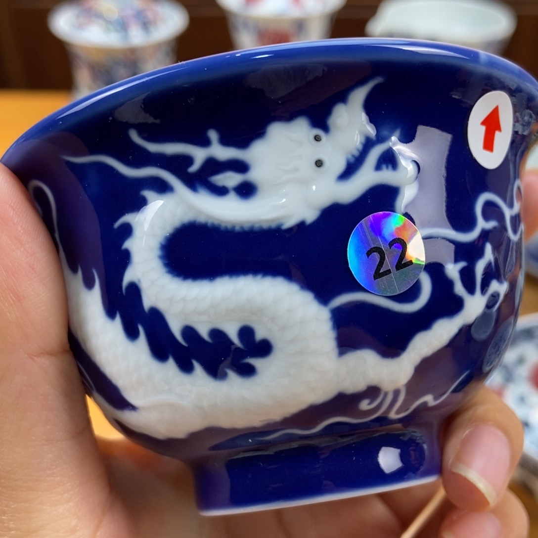 手绘现代茶具非古董