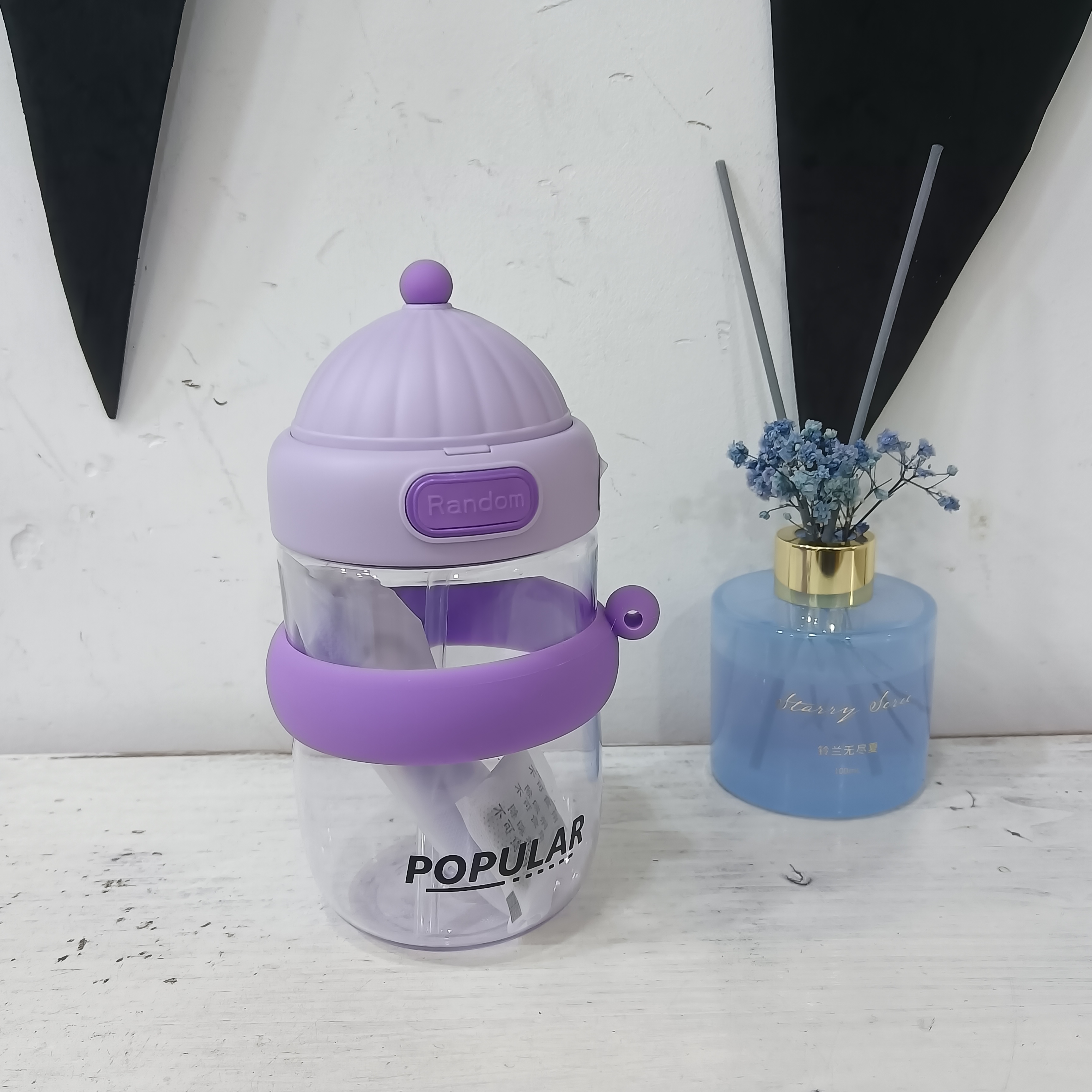 ZA505紫色帽子杯/450ML