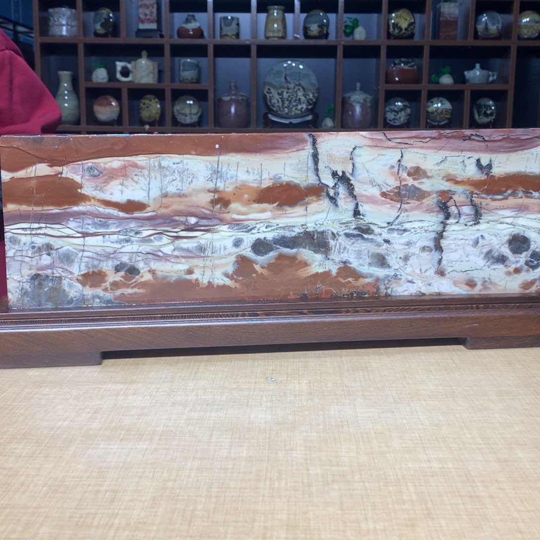 紫砂广西国画石，收藏观赏