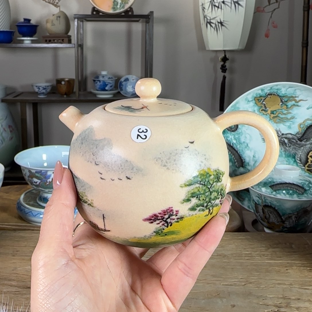 杯景德镇陶瓷柴烧多人