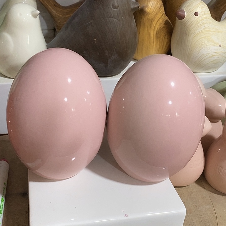 陶摆件瑕疵无孔 瑕疵针孔漏釉介意勿拍口 高13