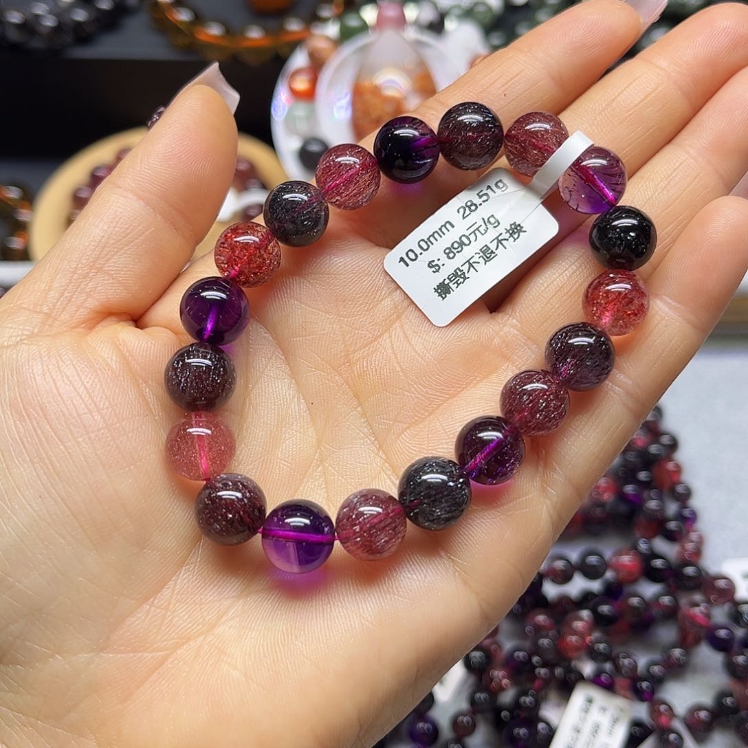 水晶手链未镶嵌天然水晶