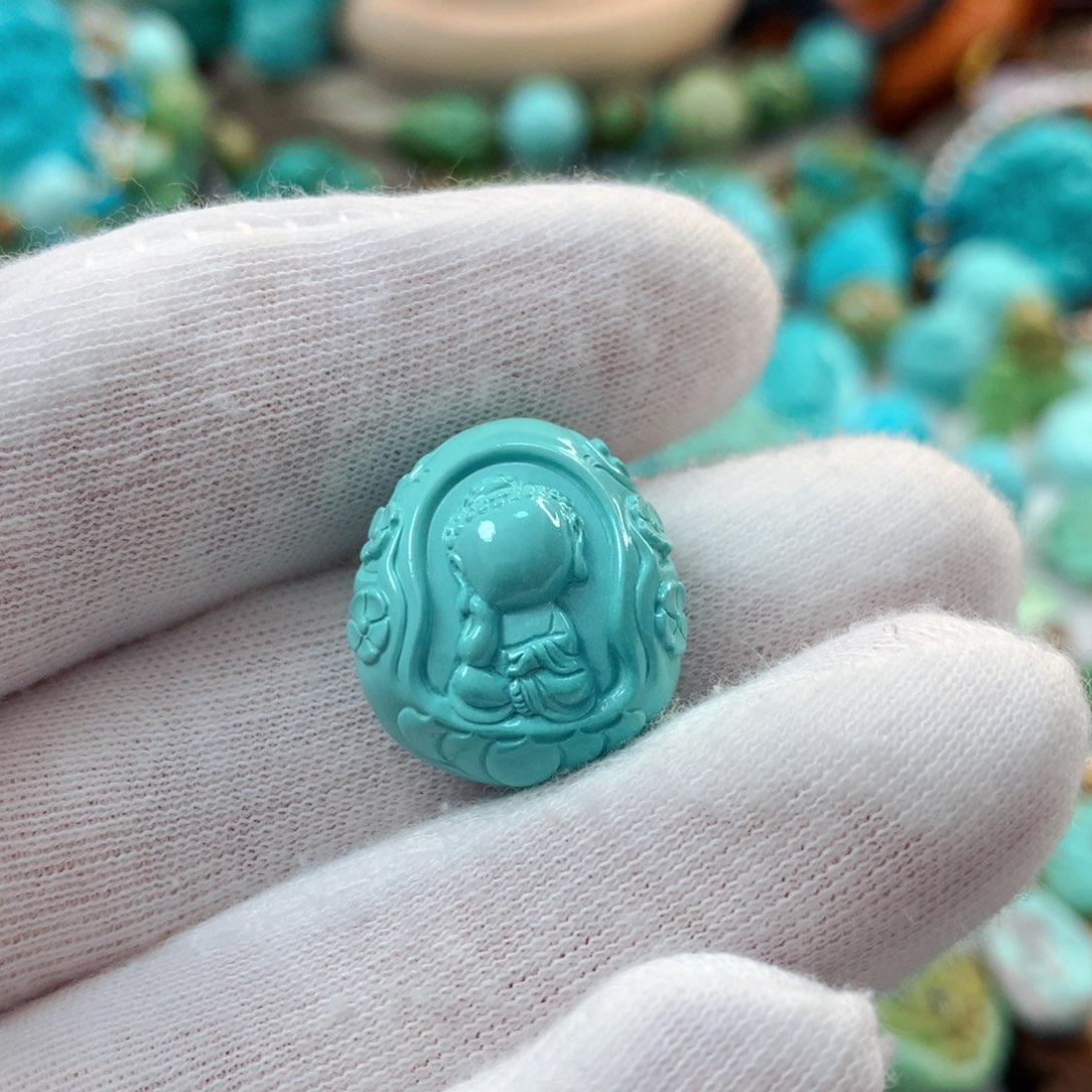 未镶嵌绿松石珠宝半成品