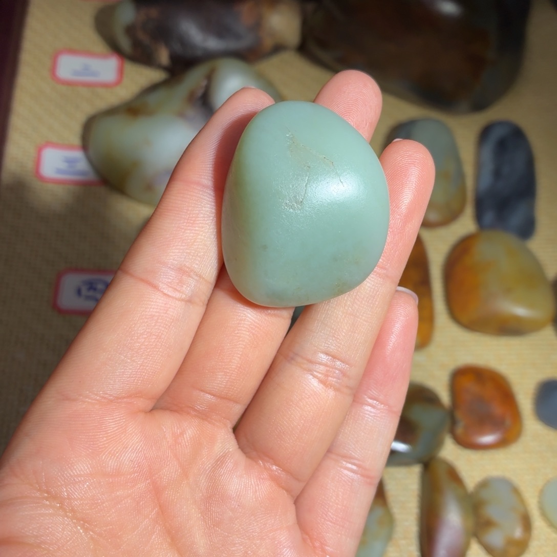 和田玉未镶嵌挂件37g