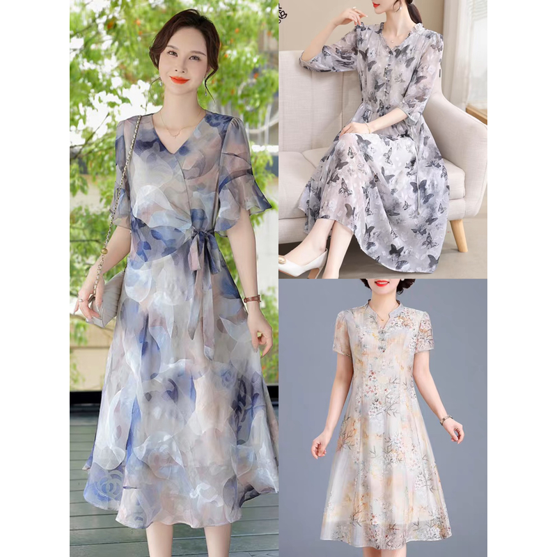 C501-600气质淑女连衣裙显年轻