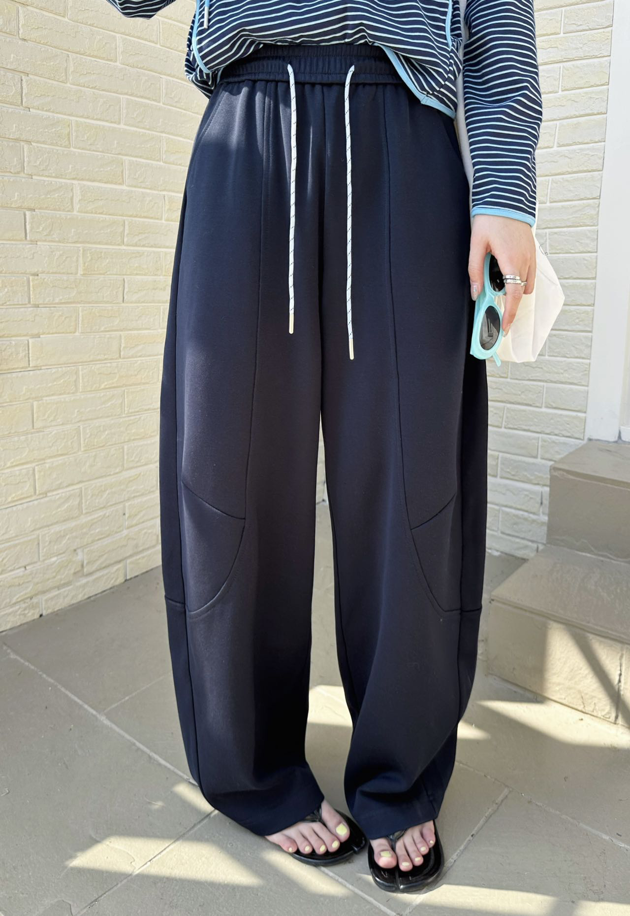 有货十三行X2#99982春夏福利高品质弯刀裤，裤长：105cm