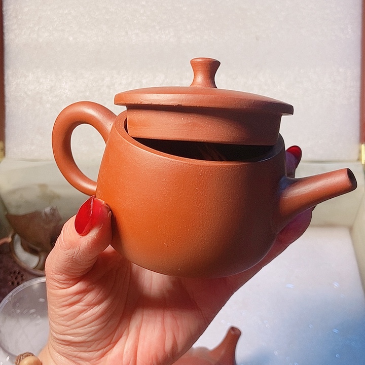 紫砂茶杯宜兴紫砂全手工制作