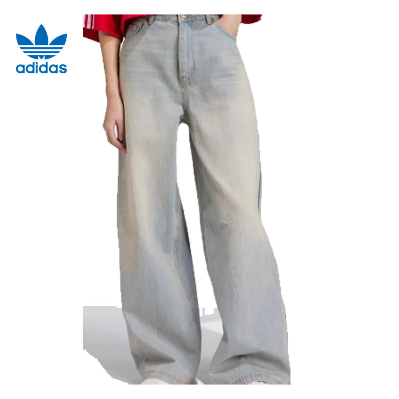 大adidas阿迪达斯三叶草女子运动休闲长裤裤子JX9210